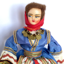 Greek Souvenir Doll Figure Handpainted Mohair Traditional Folk Costume D... - £19.57 GBP