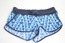 Athleta Kata Swim Shorts Bikini Bottoms Blue Tie Dye Pockets Lined Size XXS - $29.00