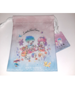 Sanrio LITTLE TWIN STARS Mini Drawstring Bag 5.5&quot;x7.5&quot; New From Japan Ki... - $6.93