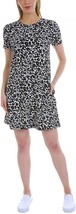 Women&#39;s Ellen Tracy A-line Stretch short dress pockets black gray white ... - $15.58