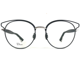 Christian Dior Eyeglasses Frames DiorSideralO 8YC Black Silver Wire 51-18-150 - £184.53 GBP