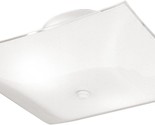 Semi-Flush Mount Sq.Are Ceiling Fixture By Westinghouse 66201. - $38.96
