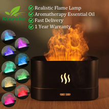 Kinscoter Aroma Diffuser Air Humidifier Cool Mist Fogger Led Essential Oil Flame - £19.52 GBP