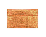 MAISON MARGIELA Damen Clutch Raue Orange Größe 15 CM X 24 CM S54UI0009 - £205.18 GBP