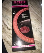 soft touch steering wheel cover brown leather - $16.83