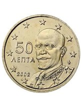 2002 Greek 0,50 Euro Coin Uncirculated - £8.56 GBP