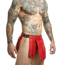 MOB DNGEON Skirt Eroticwear Mens Kilt Roman Skirts Red DMBL10 10 - $66.95