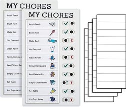 2 Pieces Portable Chore Chart Memo Boards - 4.7x7.9&quot; Detachable Message ... - £11.35 GBP