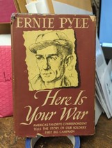 Ernie Pyle Here is Your War 1943 Hardback Dust Jacket Has Wear - $29.69