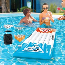 Cipton Inflatable Pong Table Pool Games - Cups and Pong Balls Included - £32.05 GBP