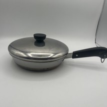 Revere Ware 1801 *1 French Chef Skillet &amp; Lid (8&quot;)* Copper Bottom - £17.18 GBP