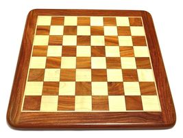 Chess Board, Made With Finest Indian Rosewood ALL SIZES - Flat Wooden 12 inch - £68.11 GBP