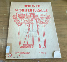 Berliner Architekturwelt 1911 City Hall Berlin - £29.42 GBP