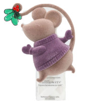 HOLIDAY MISTLETOE MOUSE WALLFLOWER PLUG  New Purple Sweater Bath &amp; Body ... - £12.81 GBP