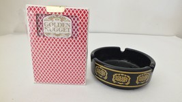 Vintage Bee No. 92 Club Special Playing Cards Golden Nugget &amp; Black Ashtray - £7.62 GBP
