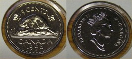 1998 Canada 5 Cent Beaver Nickel Proof Like - $1.48