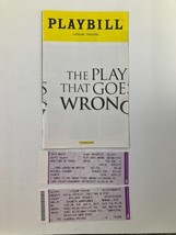 2017 Playbill Lyceum Theatre Rob Falconer in The Play That Goes Wrong - $14.20