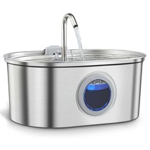304 Stainless Steel Automatic Water Feeder, Dog and Cat Bowl, Pet Water ... - £112.22 GBP