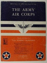 Vintage Sheet Music Official Song US Army Air Corps Capt Robert Crawford... - $11.37