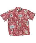 Reyn Spoon Mele Kalikimaka Christmas Men&#39;s Aloha Hawaiian Shirt USA Size XL - $47.43