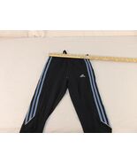 Adult Women&#39;s Adidas Navy Blue W/ Blue Stripe Yoga Stretch Capri Pants 3... - €12,21 EUR