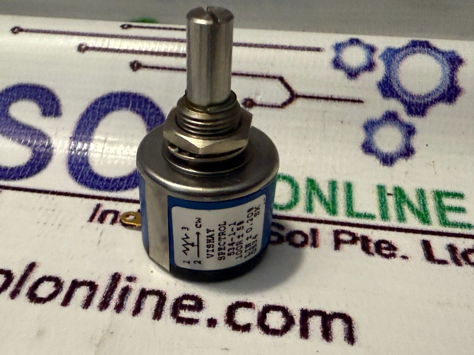 Vishay Spectrol 534-1-1 100 Ohms 10-Turns Precision Potentiometer Marine... - $49.00