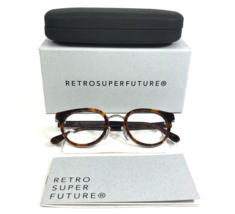 RetroSuperFuture Eyeglasses Frames LFS/0/AC6/A Tortoise Silver Round 48-23-145 - £156.01 GBP