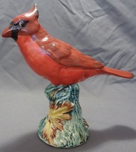 Vintage Stangl Pottery Birds Deep Red Cardinal on Tree or Stump 3444 or ... - $21.99
