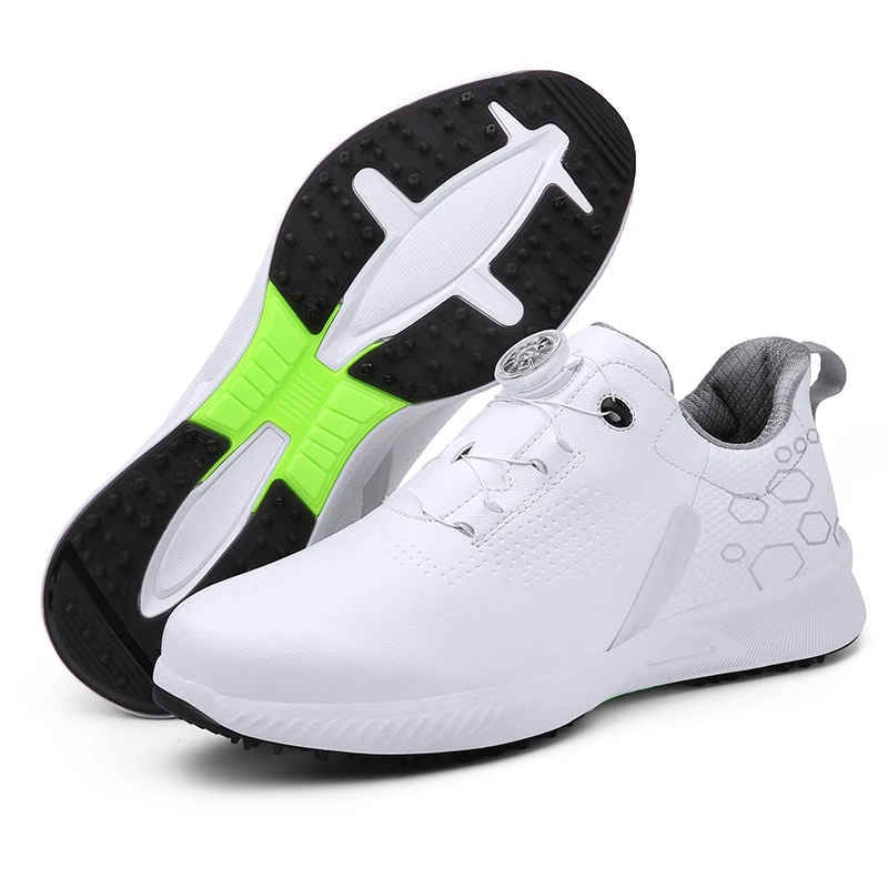 Men Waterproof Golf Shoes Non-slip Golf   Golf Training  Shoes White Women Spike - £220.70 GBP