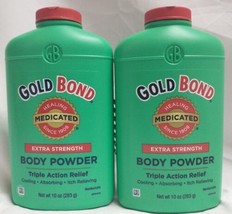 2X Gold Bond Body Powder Medicated Extra Strength 10 oz With Talc - £54.68 GBP