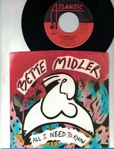 Bette Midler 45 &amp; PS - All I Need To Know / My Eye On You C4 - £4.67 GBP