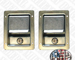 2 Unpainted Single lock Door Handles, lock only from outside, fits HUMVEE - $76.89