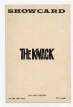 Showcard The Knack The New Theatre New York 1964 Mike Nichols - £13.99 GBP