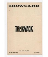 Showcard The Knack The New Theatre New York 1964 Mike Nichols - £13.96 GBP