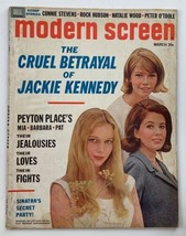 VTG Modern Screen Magazine March 1966 Mia Farrow, Barbara and Pat No Label - £18.94 GBP