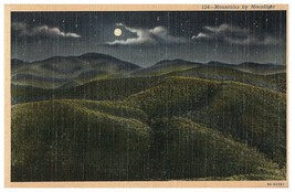 Mountains by Moonlight Curt Teich # 9A-H2501 1939 - $7.87