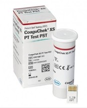 Roche Coaguchek XS PT Test 6/Box &amp; 1 Code Chip - Exp. 03/2025, New &amp; Sealed - $63.89