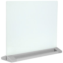 VIVO Glass Dry Erase Board Desktop Divider | 23&quot; x 19&quot; Whiteboard Partition - £109.04 GBP