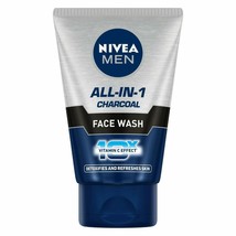 NIVEA Men Face Wash All in 1 Charcoal, Detoxify & Refresh Skin, 100g (Pack of 1) - $17.81