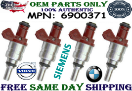 OEM Siemens x4 Fuel Injectors for 00-05 Volvo S40, V40 &amp; BMW Z4 1.9L/2.5L/3.0L - £82.89 GBP