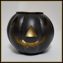 NEW RARE Pottery Barn 7.5&quot; Small Black Metal Jack O Lantern - £79.74 GBP