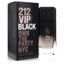 212 Vip Black Cologne By Carolina Herrera Eau De Parfum Spray 3.4 oz - £101.91 GBP