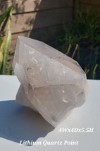 CRYSTALS  Lithiuim Pink Quartz Point  Specimen  4Wx4Dx5.5H 3.81 lbs - $49.50