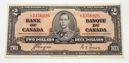 1937 Bank of Canada Note in About Uncirculated Condition Pick #59c - $363.82