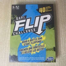 Flip Challenge Bottle Flipping Game 40 Challenges Targets Cards Hasbro Age 7+ - $5.90