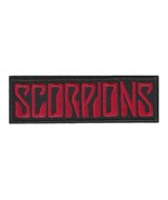 SCORPIONS IRON ON PATCH 5&quot; Heavy Metal Rock Music Band Embroidered Red B... - $5.41 CAD