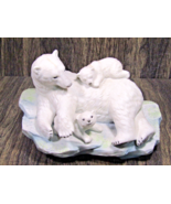 VTG 1992 Maruri USA Polar Expedition Collection Polar Bear Family Porcelain - £43.38 GBP