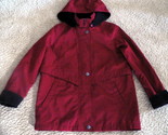 Liz Claiborne Women&#39;s Water Repellent Jacket, Size SP  Deep Red with Bla... - £15.65 GBP