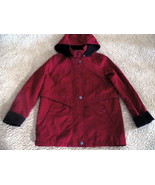 Liz Claiborne Women&#39;s Water Repellent Jacket, Size SP  Deep Red with Bla... - £15.69 GBP