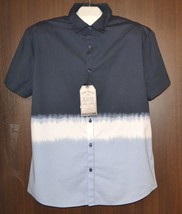 Xios Men&#39;s Blue Multicolor Stripes Button Down Cotton Size 2XL NEW - £25.48 GBP